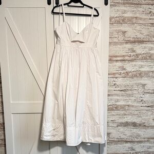 Banana Republic Isa Cotton Dress in white
